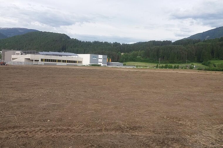 Baustelle Bruneck Industriezone - Auffüllungs- und Planierungsarbeiten