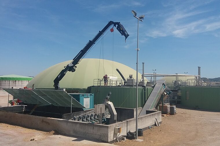 Reinigung Anlage Biogas Fermenter in Grosseto
