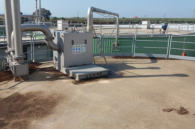 Reinigung Anlage Biogas Fermenter in Grosseto