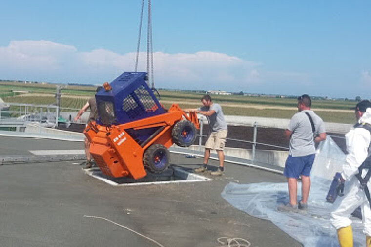 Reinigung Biogas Fermenter Mezzanato in Chioggia
