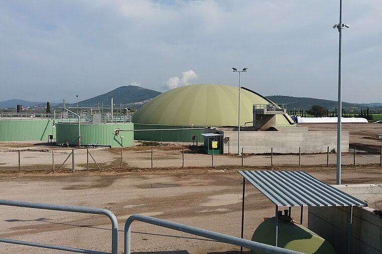 Pulizia dell'impianto biogas a Grosseto
